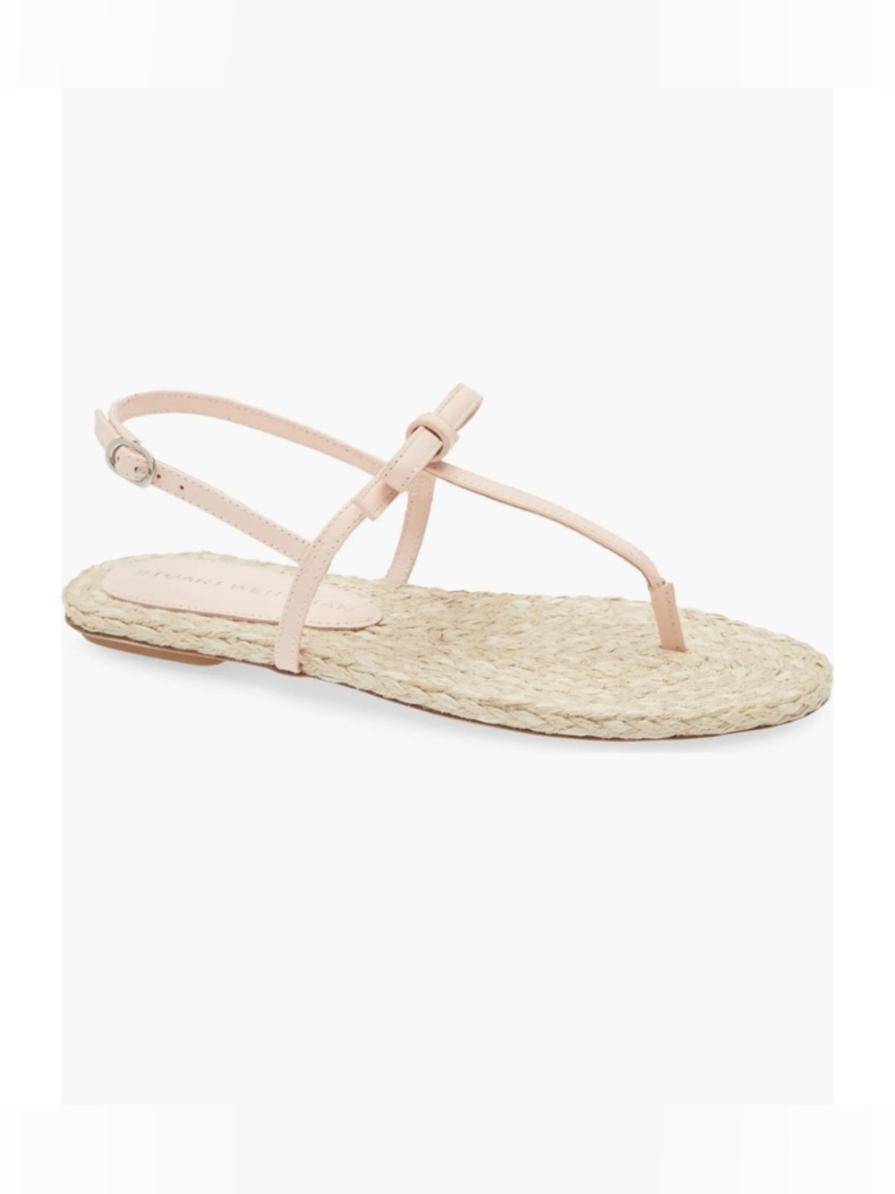 Stuart Weitzman Felicity Slingback Espadrille Rose Sandals Sz 9.5 NIB